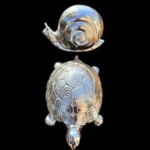 Pair of Georges Briard Vintage MCM Snail and Turtle Mid Century Modern